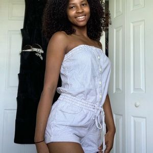 Striped romper